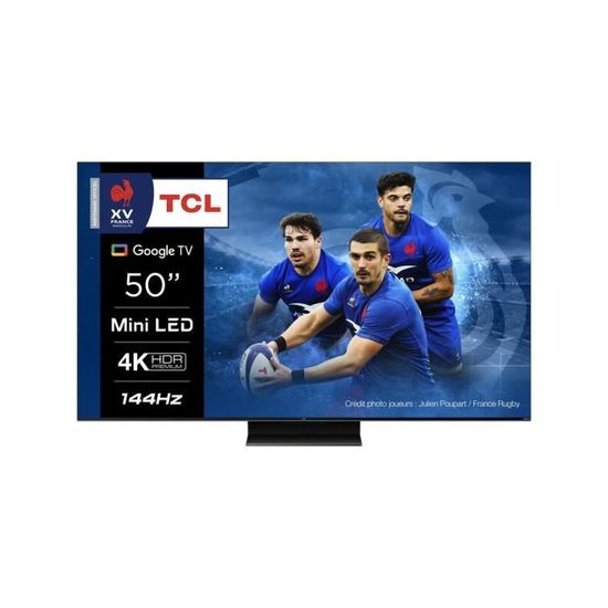 Téléviseur TCL 50MQLED80 - QLED 126 cm - Blanc - Smart TV - 4K UHD