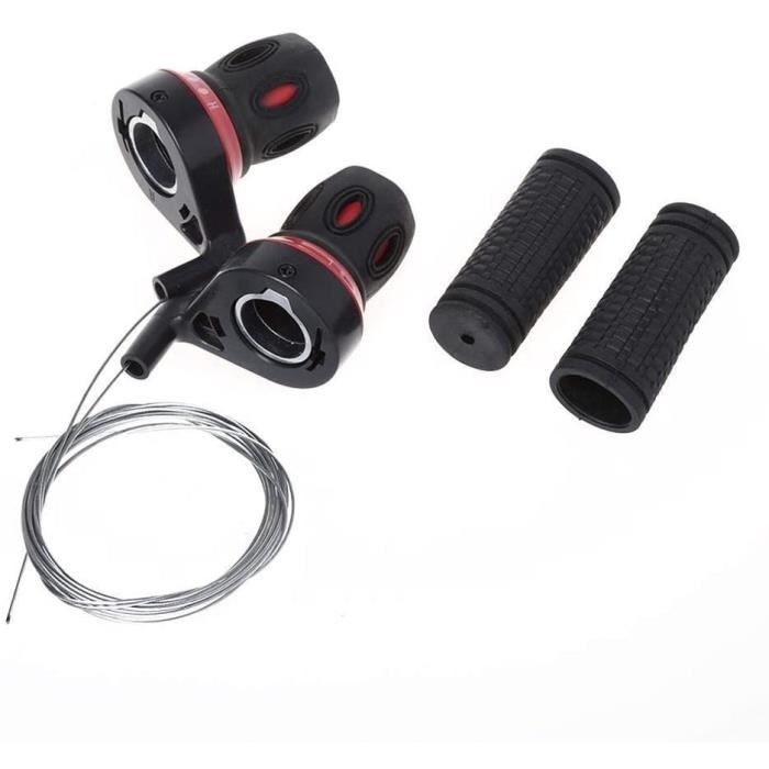 Vélo Vitesse Shifter Vélo Manettes Manettes Vélo Poignées Vélo Vitesse Twist Levier De Vitesses Poignées Accessoires Universels pour VTT Route Vélos 1 Paire