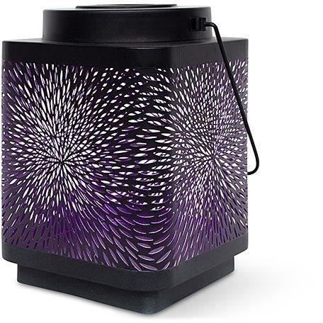 Lanterne solaire GARDEN ID Attract 16 x 16 h23 cm 6 à 8h autonomie Mobile Bouton onoff.