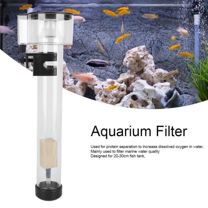 Séparateur d'écumeur protéines réservoir poissons acrylique avec accessoire de filtre d'aquarium IQ5-MEN