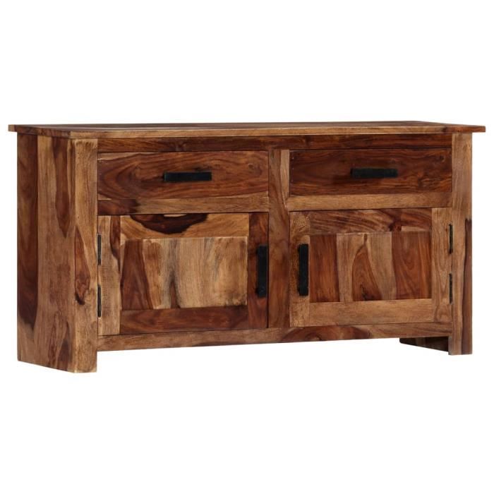 Haute qualité Buffet bas scandinave commode Buffet de cuisine - meuble de rangement -100 x 30 x 50 cm Bois massif de Sesham♕1572