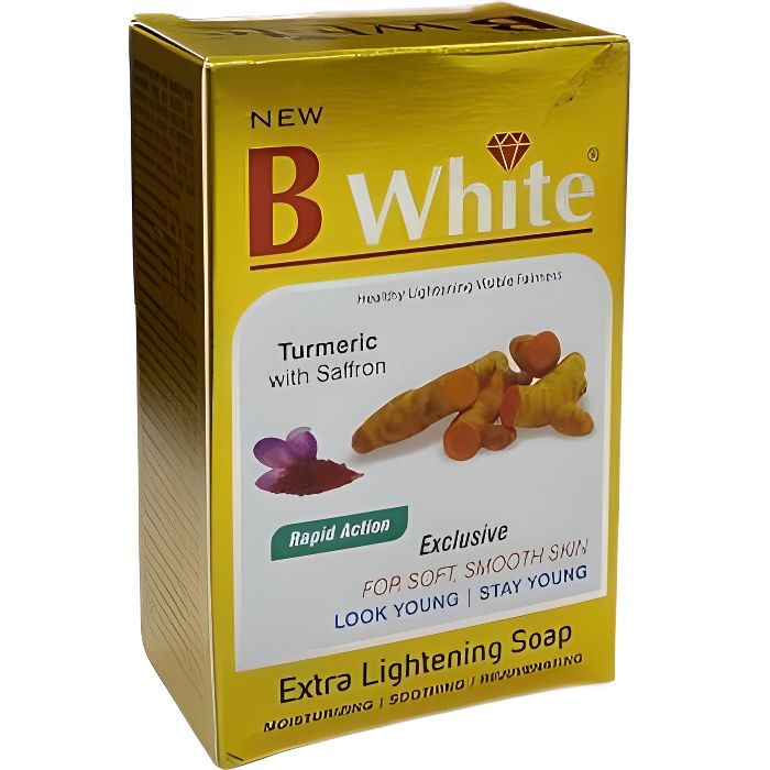 B White Savon Eclaircissant Curcuma Avec Du Safran