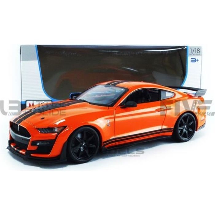 Voiture Miniature de Collection - MAISTO 1/18 - FORD Shelby GT500 Mustang - 2020 - Orange - 31388OR
