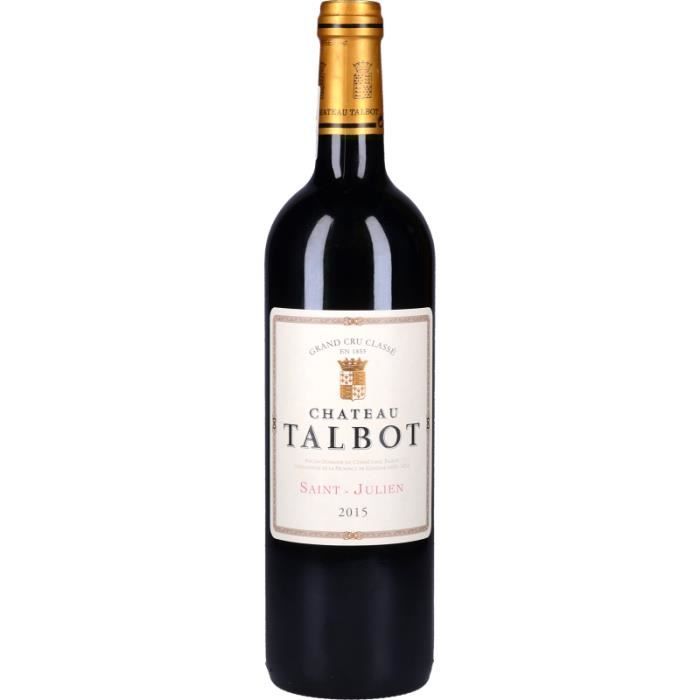 Vin Rouge - Château Talbot 2015 - Bouteille 75cl