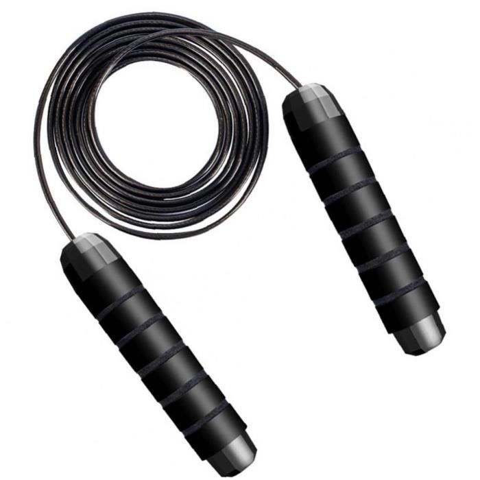 Sauter une corde sans tangser avec des roulements à billes Rapid Speak Rope Câble de câble et de la mousse à mémoire de 6 -Idéal pou