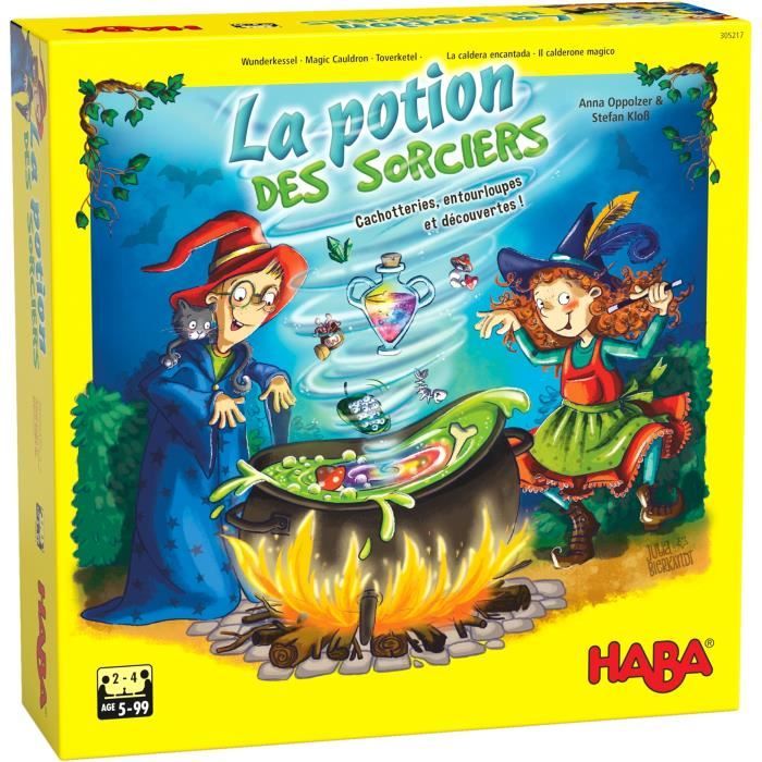 HABA - La potion des sorciers - Jeu de course et de mémoire - 5 ans et plus, 305217