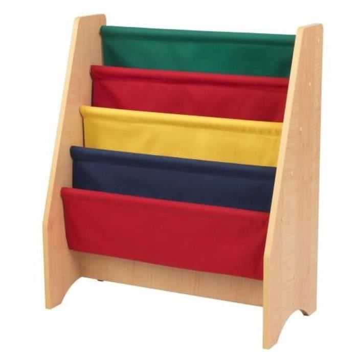 KIDKRAFT - Bibliothèque enfant en tissu - couleurs primaires