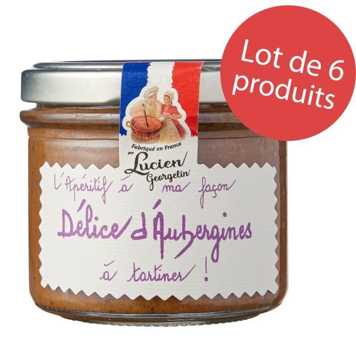 LOT 6 x DELICE D'AUBERGINES 100G - RCC
