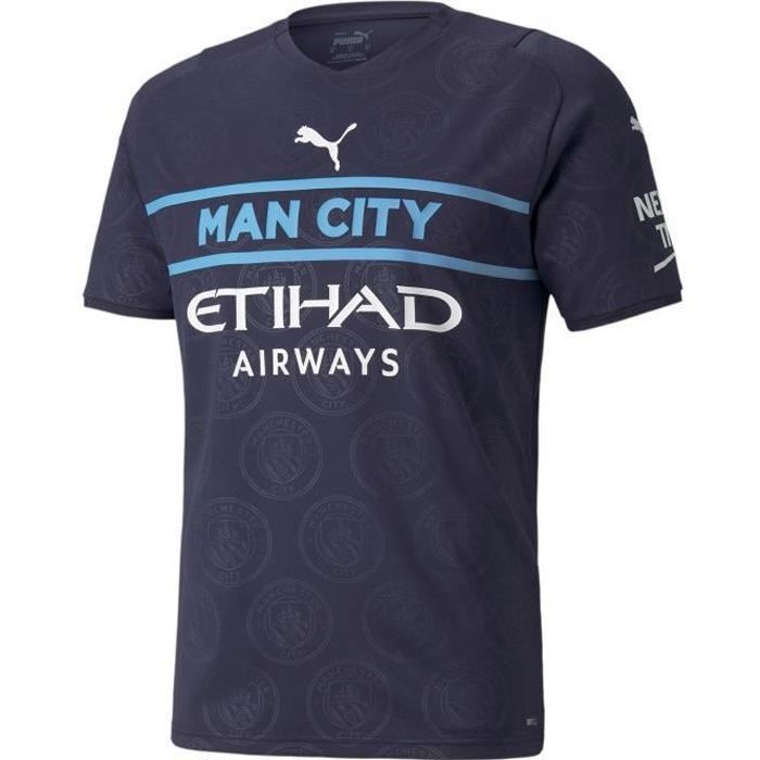 Maillot third Manchester City 2021/22 - bleu marine/blanc - XS
