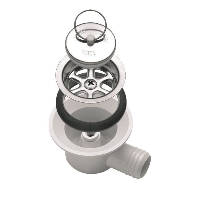 SMEV Bonde à Siphon Sortie Coudée Tuyau 20 mm
