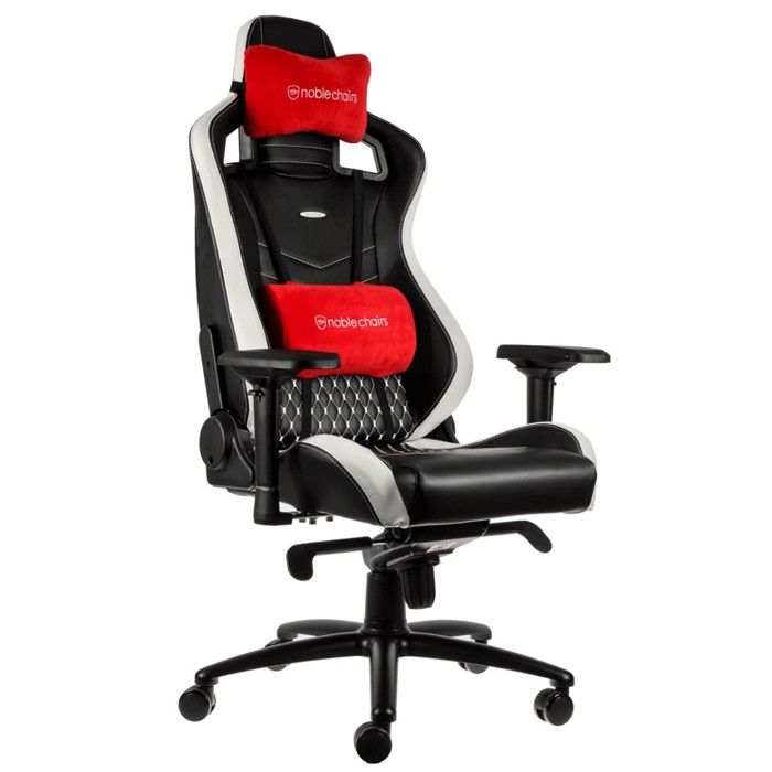 NOBLE CHAIRS Siège gamer Epic Series - Noir, blanc et rouge