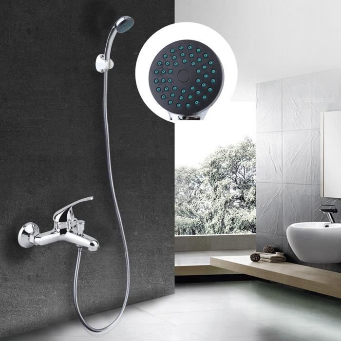 Kit de Douchette + Robinet de salle de bain - Accessoires de Douche salle de bain pratique