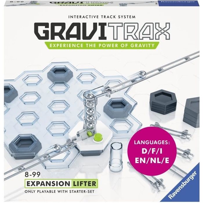 GraviTrax Set d'extension Ascenseur - Jeu de construction STEM - Circuit de billes créatif - Ravensburger 27 pièces - dès 8 ans