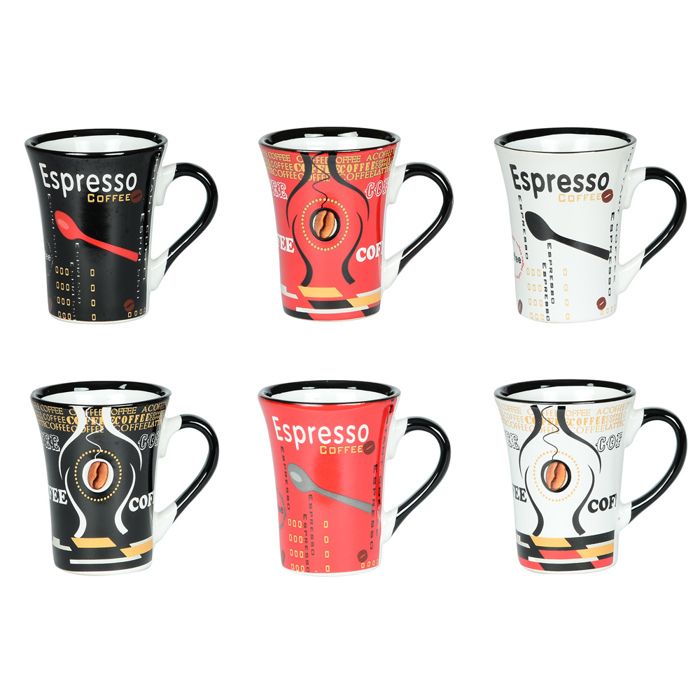 TABLE PASSION - TASSE 15CL COLOR ASS (LOT DE 6)