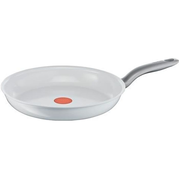 Poêle Tefal Ceramic Control à induction blanche Ø 28 cm- Ø 28 cm