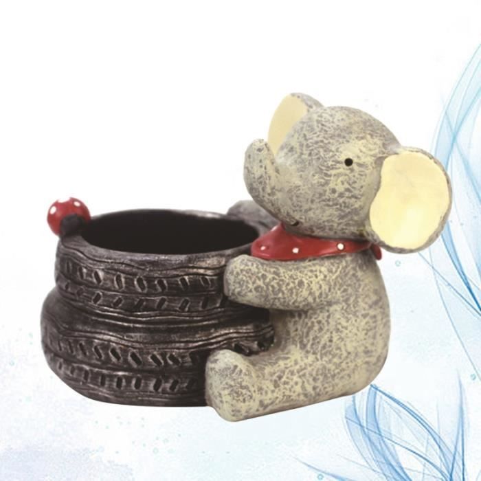 Dessin animé éléphant Pots de fleurs chambre d'enfants décor de bureau en pot de créatif décoration de JARDINIERE - BAC A FLEUR