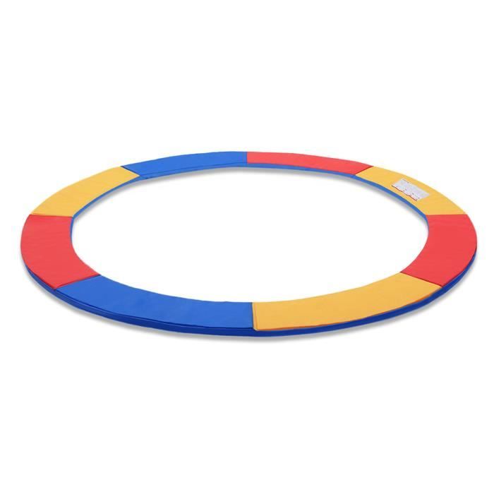UISEBRT Housse de Protection pour Rebord de Trampoline, Résistante aux UV, Tapis de Sécurité pour Trampoline Ø305cm, Tricolore