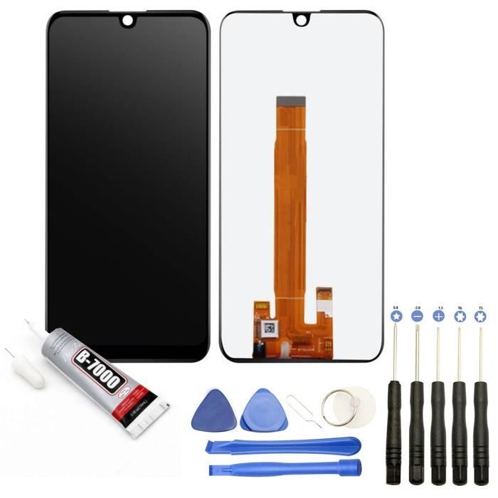 Vitre tactile + Ecran LCD compatible avec Wiko View 3 Lite taille 6.26- Bleu (Night Blue) + Kit outils + Colle B7000 Offerte