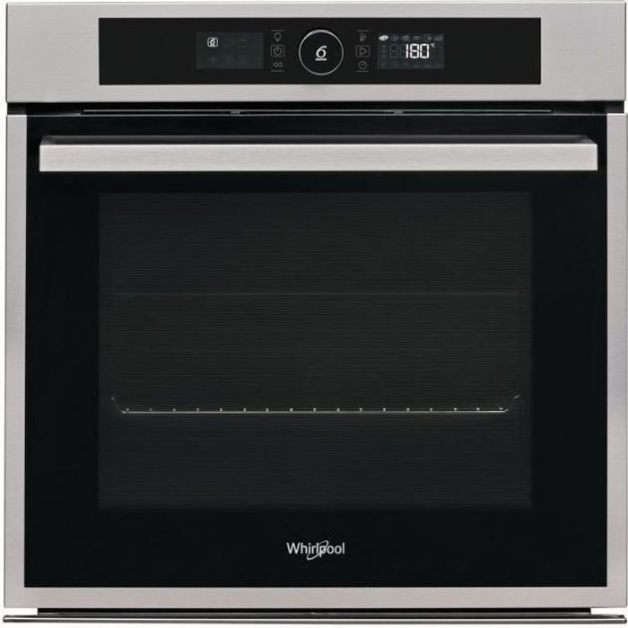 Whirlpool OAKZ9 7961 SP IX, Moyenne, Four électrique, 73 L, 73 L, A pyrolyse, Acier inoxydable