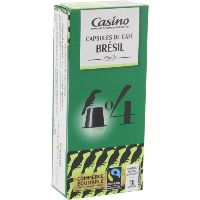 Lot de 10 Capsules espresso cap - Brésil - 52 g