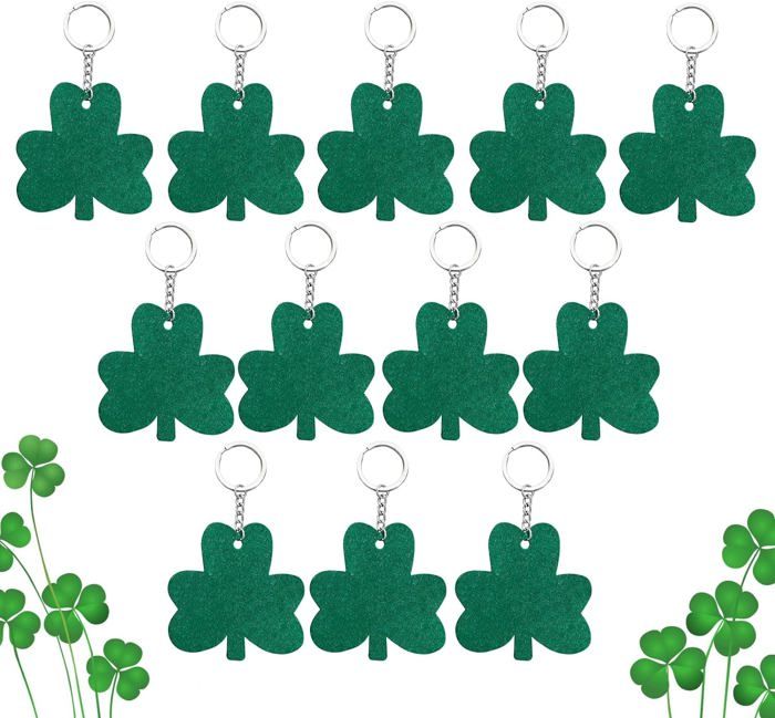 Panneau De Porte Trèfle Saint-Patrick - Décoration Fête Avec Corde Et