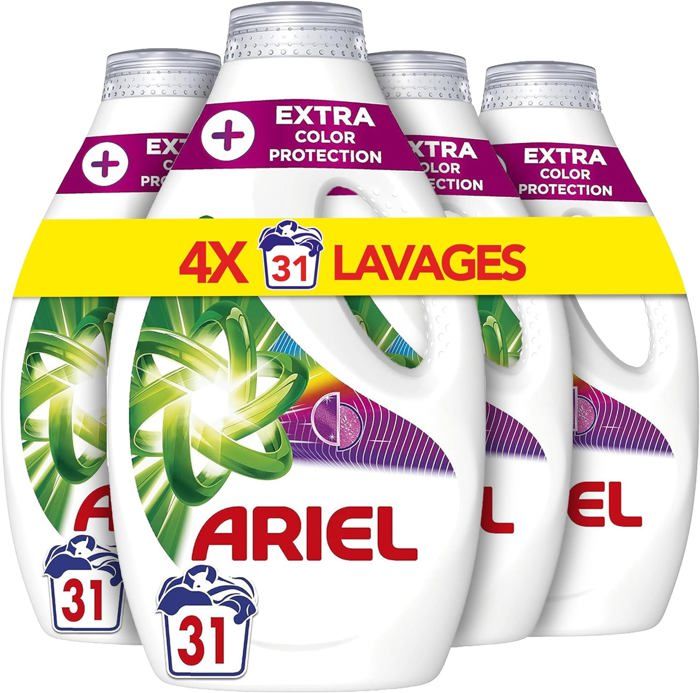 Ariel Lessive Liquide, 124 Lavages (4x31), Technologie De ...