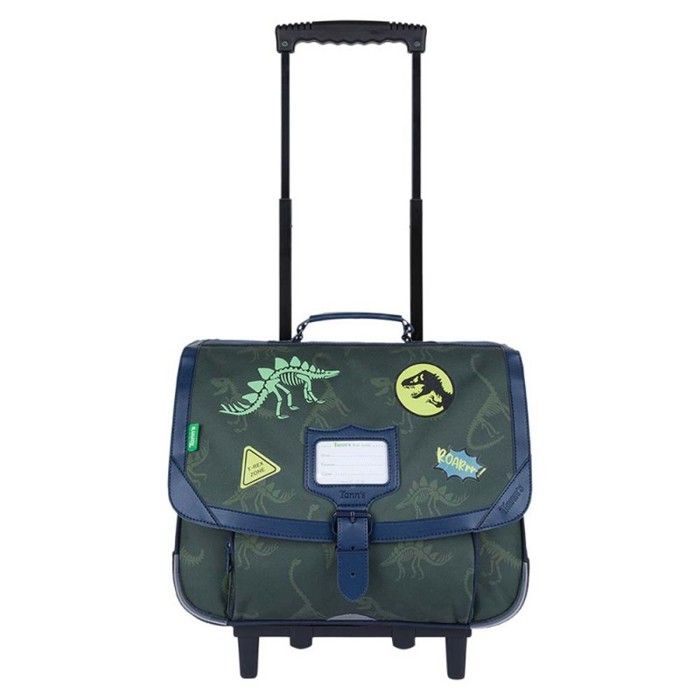 Cartable scolaire Tann's Timothée Kaki 38cm Trolley