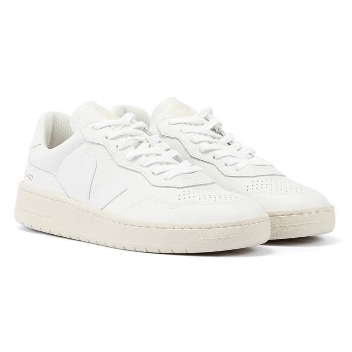 Veja Veja V-90 Baskets Blanches En Cuir Pour Hommes - EUR 41