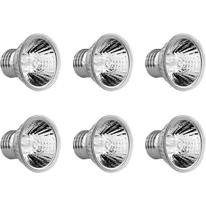Comparer les prix de Ampoule Chauffante UVA UVB 75W E27 pour Reptiles Lampe Halogne pour Tortues et Lzards 6 pices PZCC