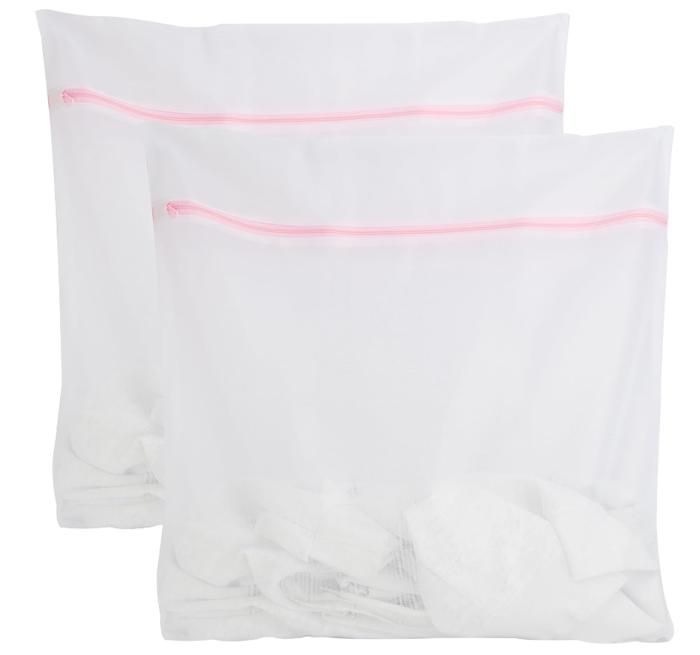 Lot De 2 Grands Filets De Lavage Pour Machine - Sac à Linge Protecteur 60x80cm - Pour Vêtements Délicats, Lingerie, Chaussures - 10
