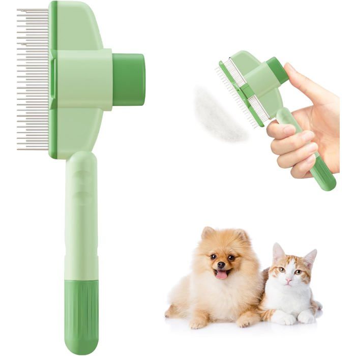 Peigne Auto-nettoyant Animaux Compagnie Kit De Toilettage Pour Animaux De Compagnie Pour Les Chats À Poils Longs Et À Poils
