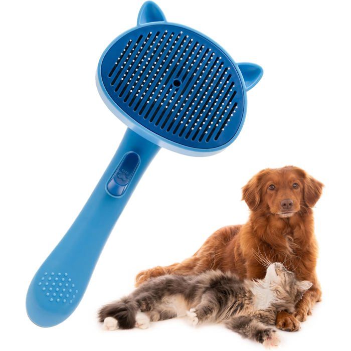 Meilleurs prix pour Brosse Pour Chiens,Élimination Facile Des Poils Morts,Massage Doux,Idéale Pour Chiens À Poils Longs Et Courts