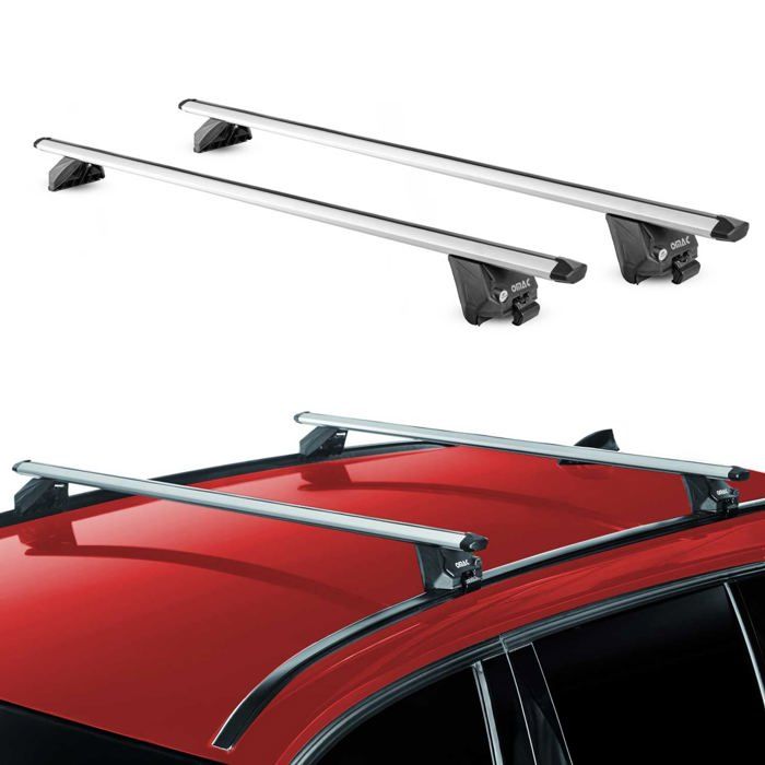 Barres De Toit Transversales Aluminium Pour Kia Stonic 2017-2025 - Capacité 90 Kg, Design Aérodynamique, Gris