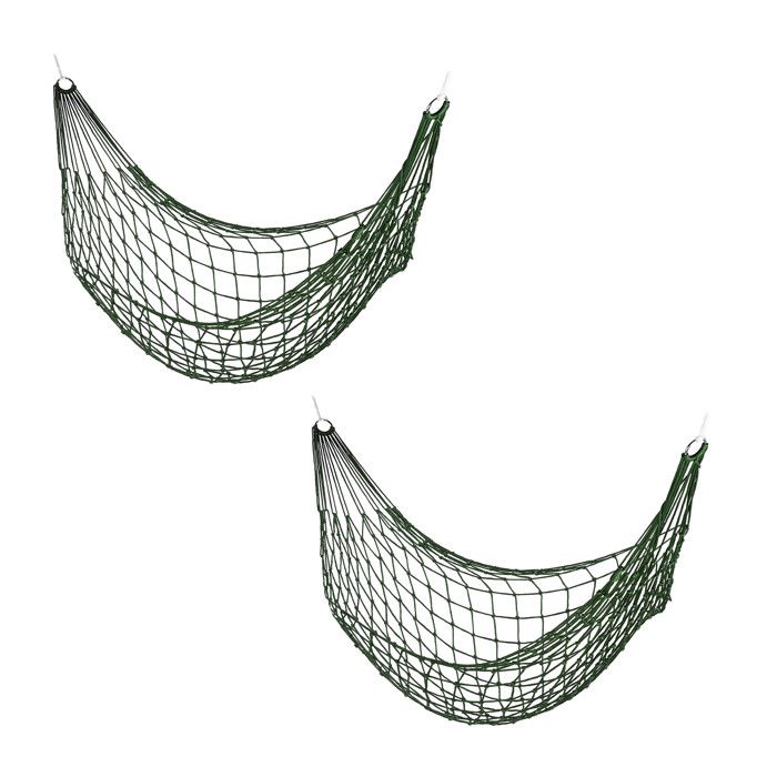 Relaxdays Hamac XXL 2 Personnes - Nylon 210T, 130x220cm, Charge 200kg, Léger 540g, Avec Sac Et Mousquetons