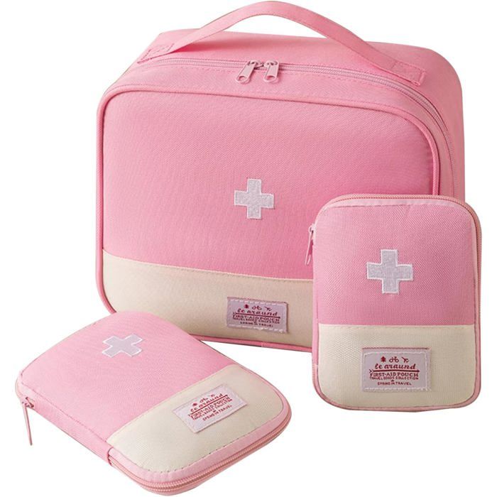 ITODA Grand Sac De Premiers Secours Vide - Trousse Urgence Compacte Rouge