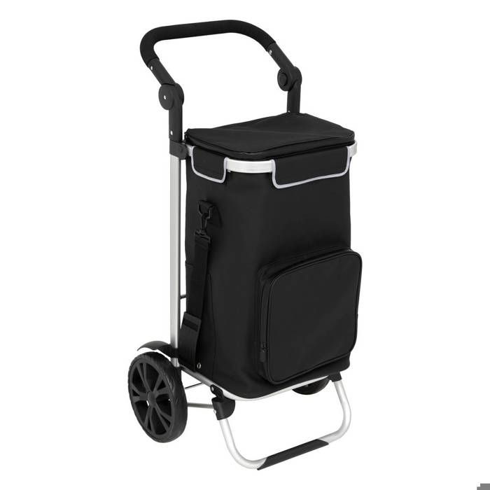 Rouge - Sac De Courses Pliable Avec Roulettes, Sacs D'épicerie