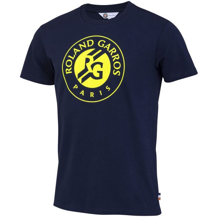 T-shirt - ROLAND GARROS - RG - Coton - Manches courtes - Bleu T-shirt - ROLAND GARROS - RG - Coton - Manches courtes - Bleu