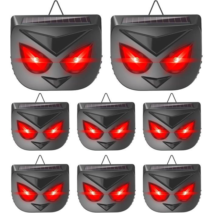 8 lampes répulsives solaires anti-prédateurs pour poulailler repoussent coyotes cerfs renards ratons laveurs efficaces