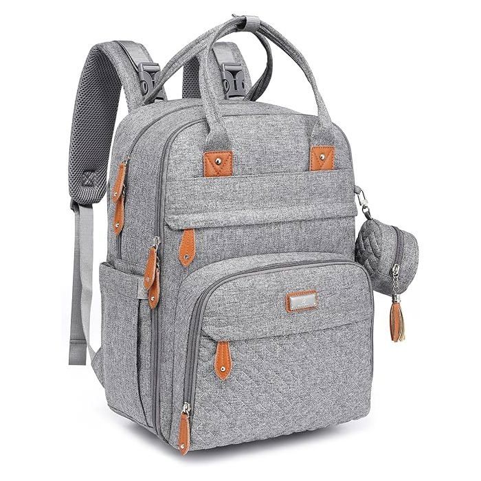 BabbleRoo Sac à Langer Bébé, Sac à Dos à Langer Grande Capacité Déperlant