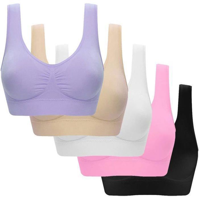 2025 Brassière Sport Femme Lot de 5 Soutiens-Gorge de Sport