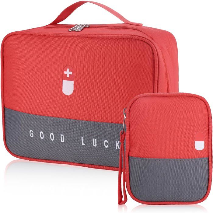 Trousse De Secours Vide Mini — 2 Pièces, étanche, Idéale Voyage Et Urgence