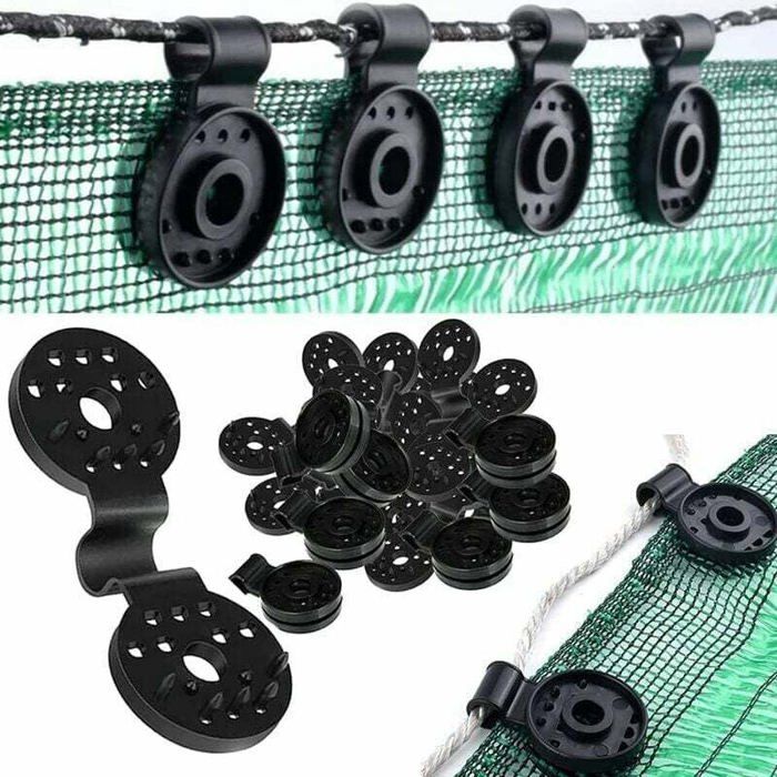 100 Pièces Clips Pour Toile DombrageClips De Fixation Pour BacheClip Spécial avec œillet en PlastiqueClips De Fixation Tr