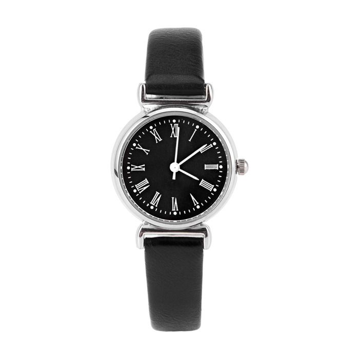Petite montre-bracelet en cuir rétro pour femmes exquise Simple à