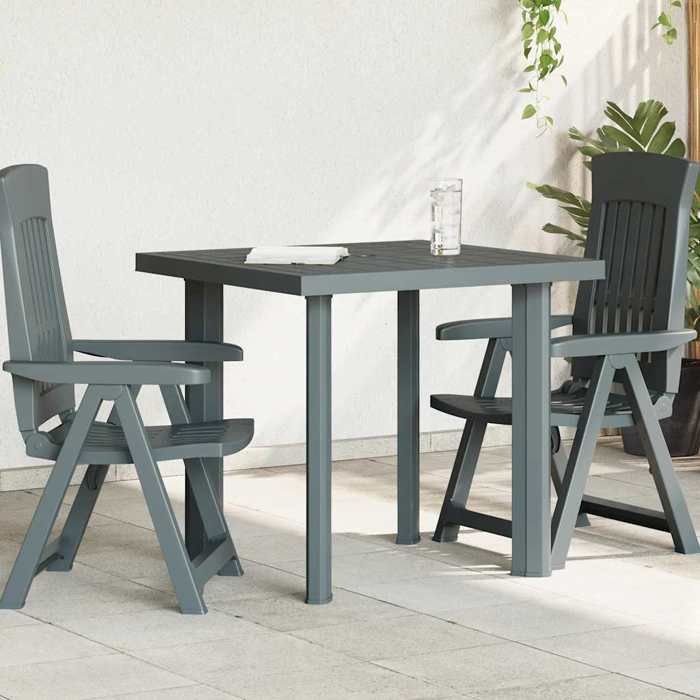 SALE 2026 Table de jardin Vert - Table de jardin Vert 80x75x72cm Plastique PRO273694464