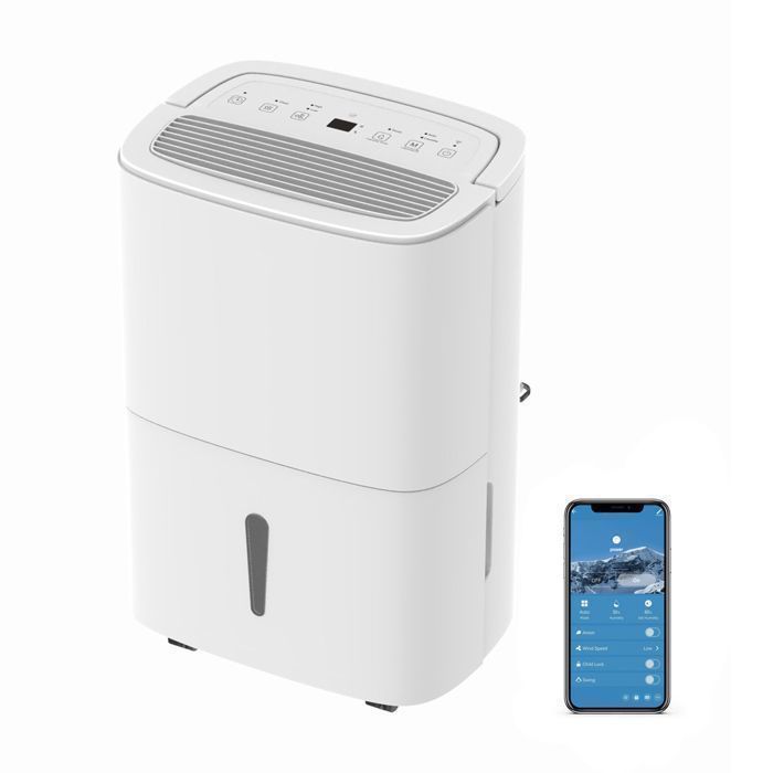 Deshumidificateur dair - EdenDirect - 50L/Jour -décharge continue fonction sèche