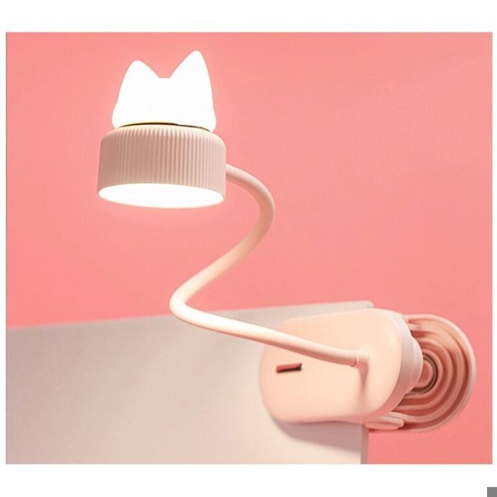 Lampe pince flexible rechargeable rose lecture chevet enfant
