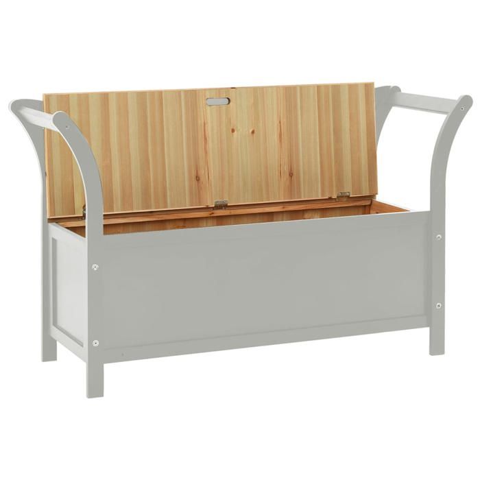 Neuf& 4624 Meuble dentrée Couloir - VIDAXL - CHIC - Banc Gris 107x45x75 5 cm Bois de sapin solide15.3 kg