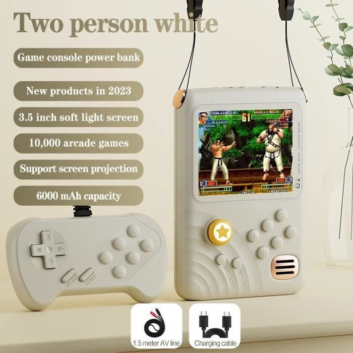 Peaches Stores Mini Console de Jeu Portable rétro, Console de Jeu Portable intégrée 500 Jeux