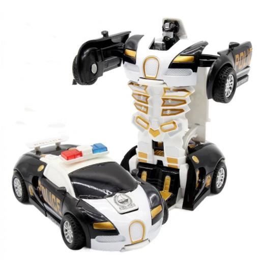 Jouet Voiture Dinosaure 2 En 1 Magnétique - Transformation Par Collision, Figurine Robot Dragon Pour Enfants 3 Ans Et Plus