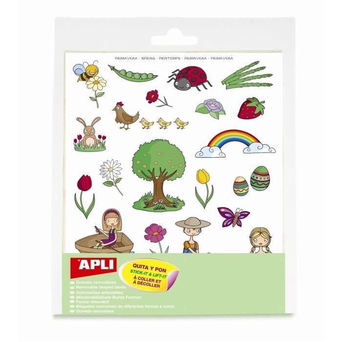 APLI Kids 19228 Pochette Gommettes Alimentation Saine - Jeu Éducatif Pour Enfants